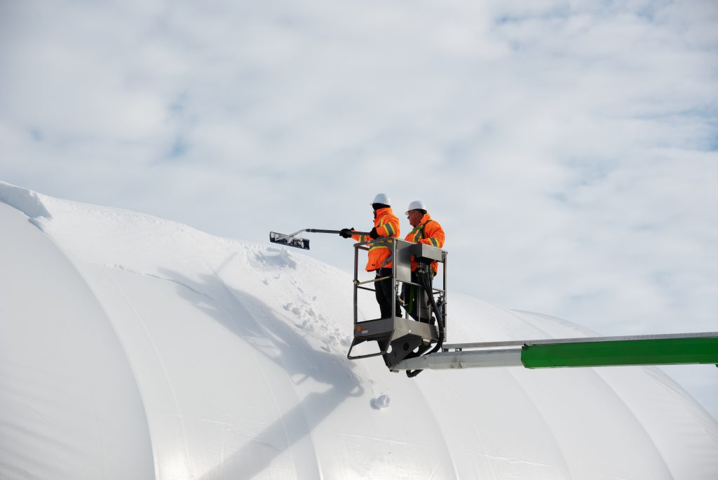 Fabric Building Snow Removal