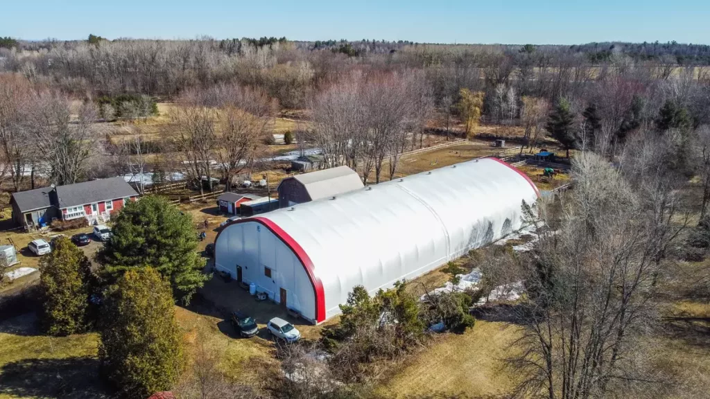 6 Key Steps to Create an Equestrian Riding Arena 1 Fabric Covered Horse Riding Arena & Equestrian Barn
