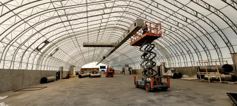 oil and gas fabric building