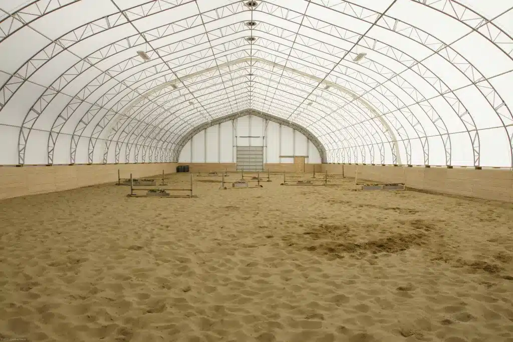 fabric buildings in Quebec - equestrian