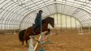 indoor equestrian arena