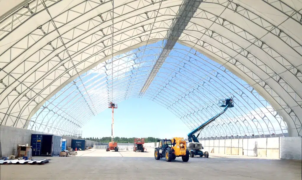 Pre-engineered building designed for commercial and industrial use