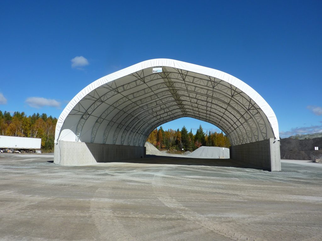 Commercial fabric building