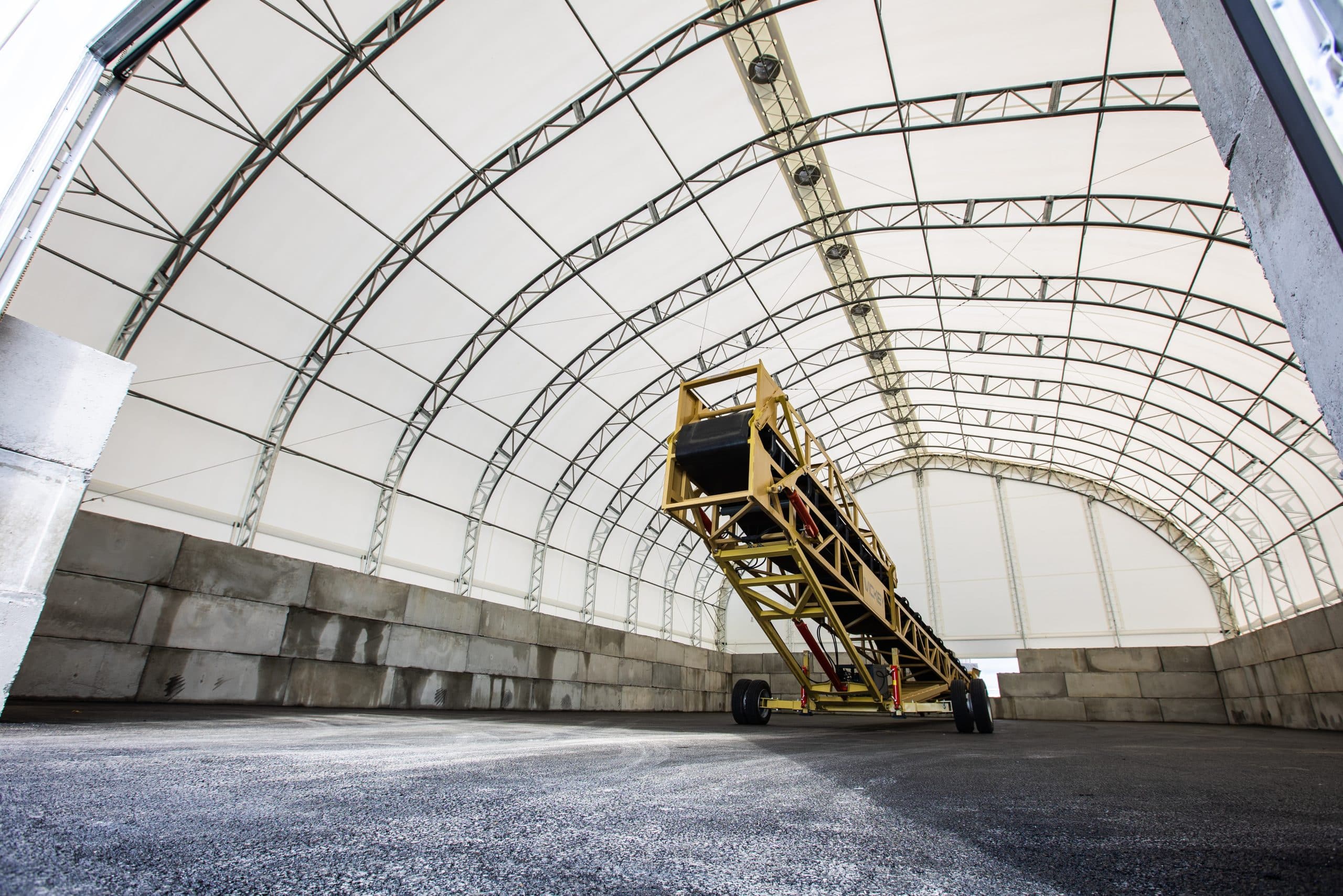 MegaDome fabric building models with varying widths, heights, and applications