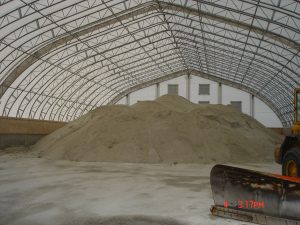 fabric buildings for public works - Sand Storage Inside