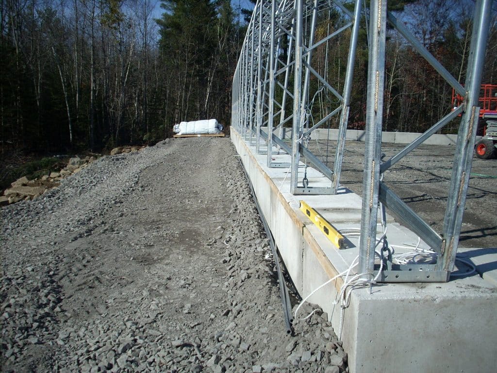 Fabric Building Foundations - Grade Beam