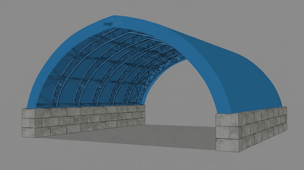 Fabric Building Foundations Type Concrete Blocks Foundation