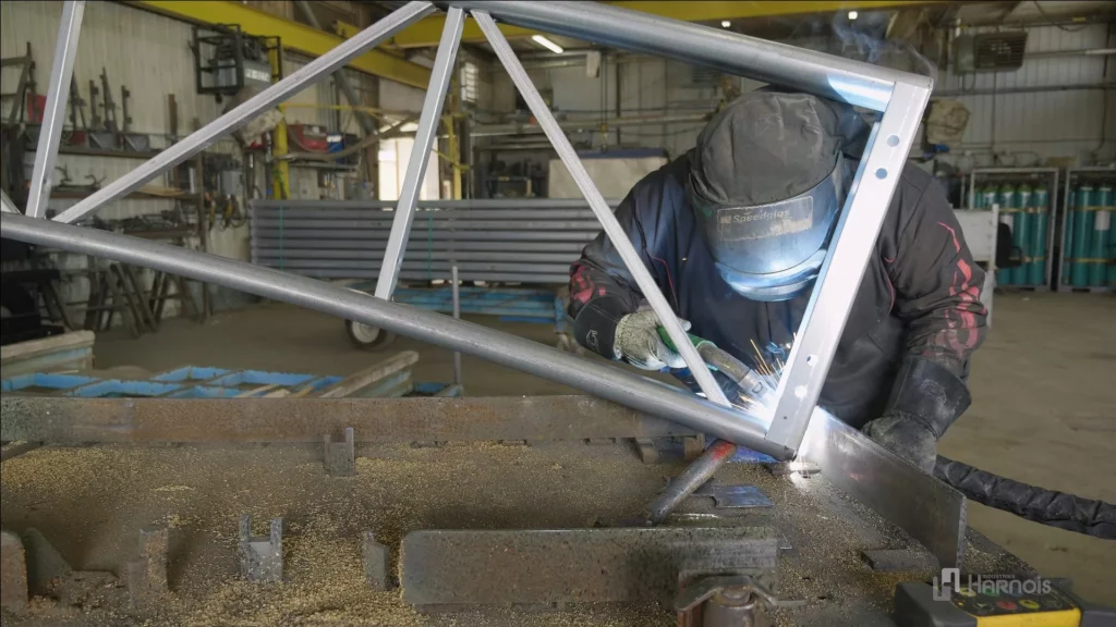 double truss buildings welding