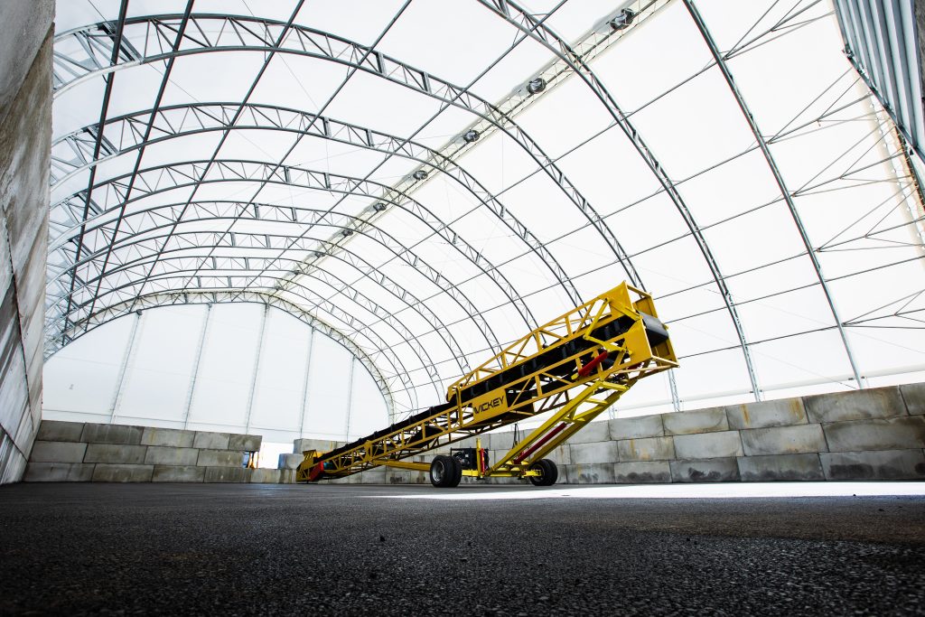 MegaDome fabric building series showing multiple clear-span structure types