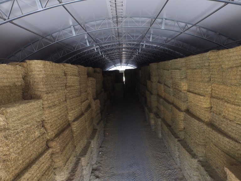 Permanent Fabric Hay Storage Building 14 DJI 0085