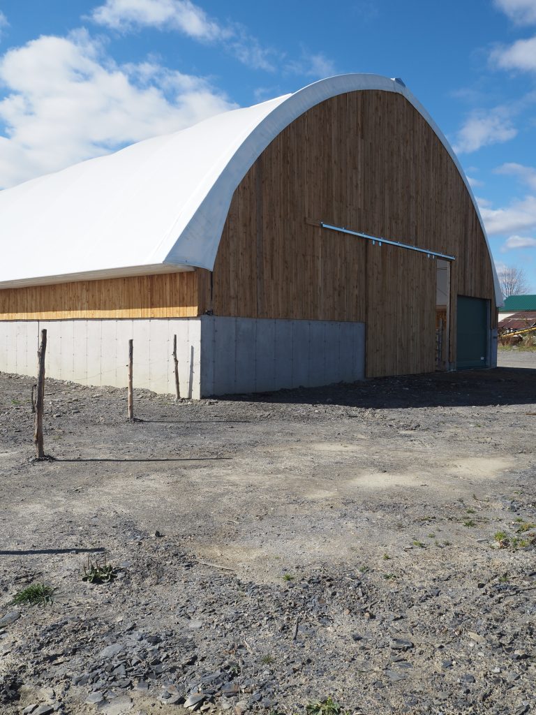 fabric building - continuous deep foundation