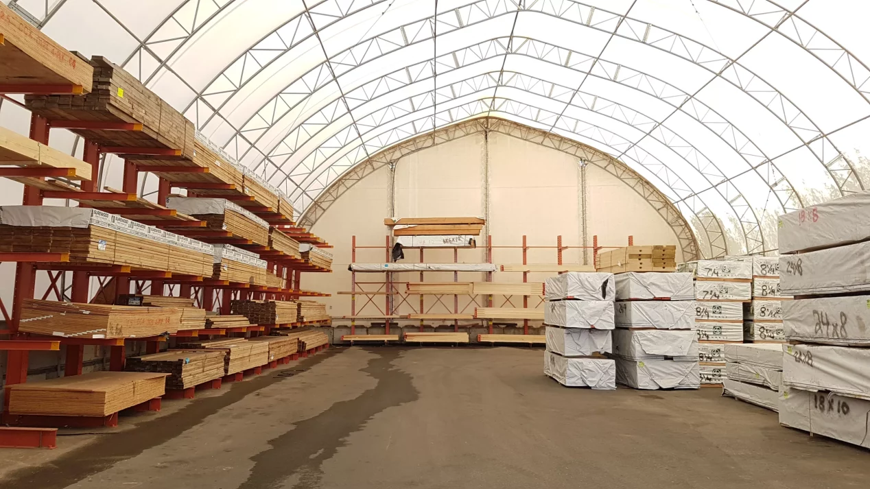 coverall fabric building cost